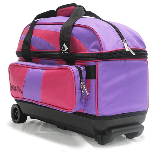 Brunswick Zone Double Roller Bowling Bag - Pink